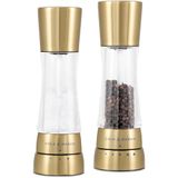 Cole & Mason Derwent Goud Zout & Pepermolen, Gourmet Precision+, Roestvrij Staal/Acryl, 190mm, Cadeauset, Inclusief 2 x Molens, Levenslange Garantie op Mechanisme
