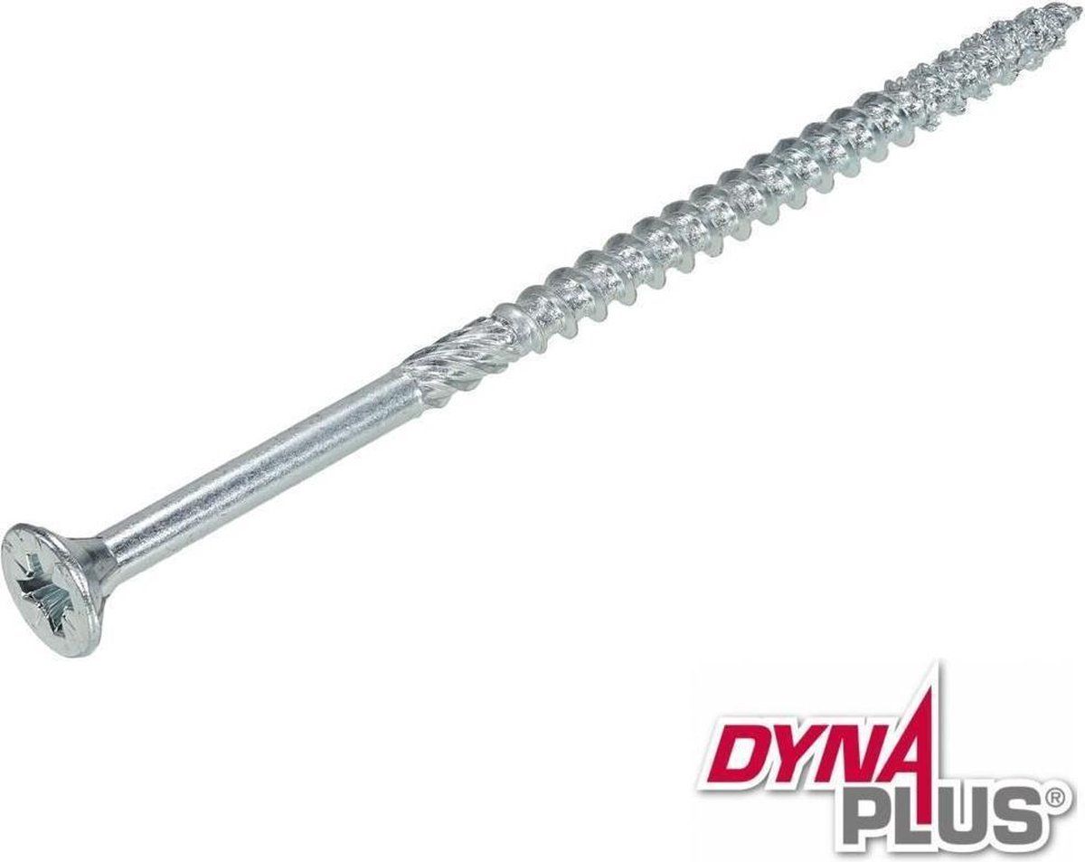 Dynaplus schroeven verzinkt Pozidrive PZ-3 platverzonken kop 6 x 120 mm 100 stuks