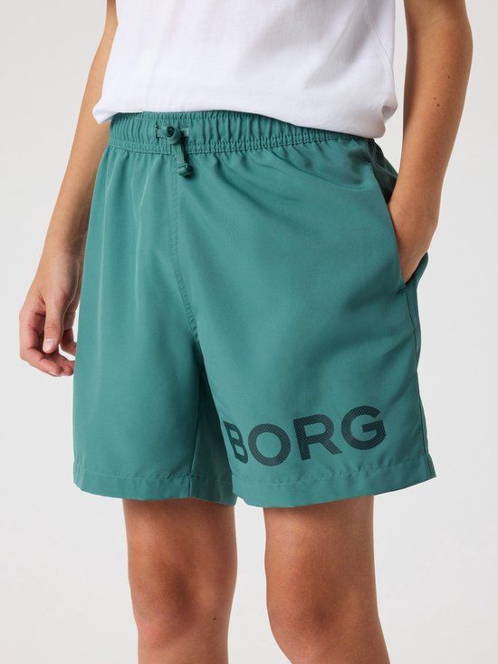 Bjorn borg Björn Borg Zwemshort Kinderen Groen Blue Spruce - 100% Gerecycled Polyester - Maat 170