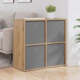 vidaXL Dressoir Artisan Eiken 68,5 x 32 x 67 cm