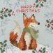 Bothy Threads Borduurpakket kerstkaart Xmas Fox