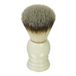 Scheerkwast synthetisch haar, met witte acryl handgreep, hoogte 9,5 cm