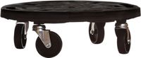vidaXL Plantentrolley met wielen 275 kg diameter 40 cm zwart