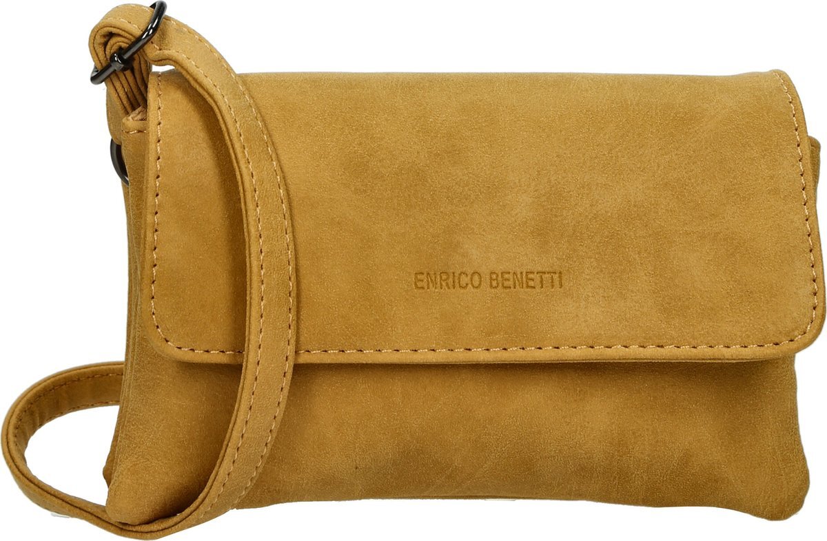 Enrico Benetti Anna crossbodytas met overslag 66638 - oker geel