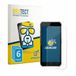 BROTECT Screenprotector 6 Stuks voor Bluebird VF550 Beschermglas transparant