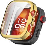 Wigento Huawei TPU Protective Case with Gold Coating for Huawei Watch Fit 4 Smartwatch