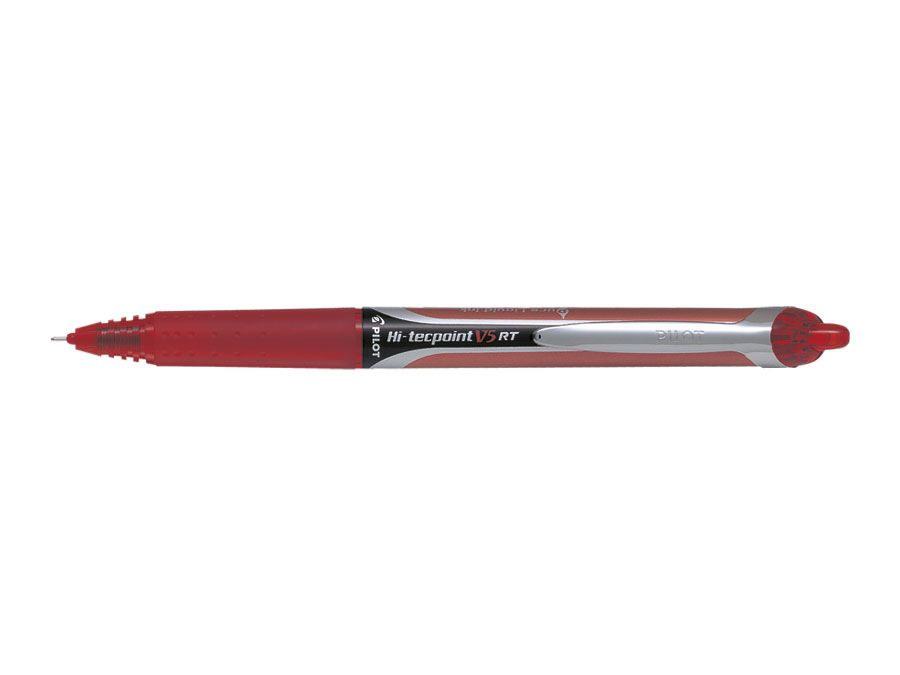 Pilot Hi-Tecpoint V5 RT Rollerball Pen - Red - 0.5mm