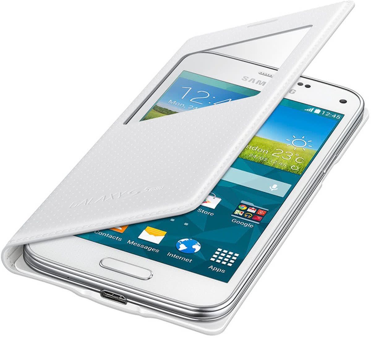 Samsung S-View Cover Canvas voor Galaxy S5 Mini - Wit