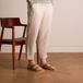 Manfield - Homme - Pantoufles en daim beige - Taille 46