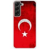 Samsung Galaxy S22 Drapeau turquie Verstevigd hoesje met sublimatie bedrukking