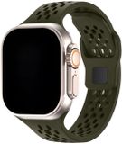 123watches Sprint bandje - siliconen - groen - 44, 45, 46 & 49 mm - Geschikt voor Apple Watch