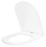 StarTech D-Shape Toilet Seat - PP Plastic - Soft-Close - Easy Clean - Quick Install - Universal