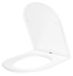 StarTech D-Shape Toilet Seat - PP Plastic - Soft-Close - Easy Clean - Quick Install - Universal