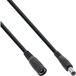 InLine DC verlengkabel | 5,5 x 2,1mm | zwart | 2 meter