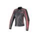 Alpinestars Veste En Cuir Stella Dyno Black Haute Red, Taille: M