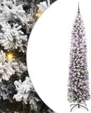 vidaXL Sapin de Noël artificiel Vert 210 cm PVC et Acier et Plastique
