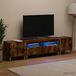 Maison Exclusive - Meuble TV LED, 3 pièces, chêne fumé