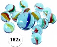 Don Juan Krüger speelgoed knikkers - 162 stuks - Glas - Multi