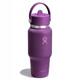 Hydro Flask Thermosfles met Riet - 710 ml - RVS - Paars