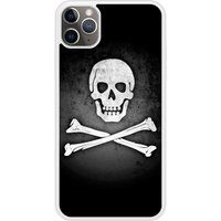 iPhone 11 Pro Max Drapeau Pirate Bedrukt Siliconen Hoesje