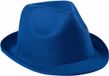 Merkloos Verkleed trilby hoedje - blauw - polyester - volwassenen - Carnaval hoed