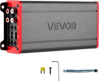 VEVOR 4-Kanaals Auto-Versterker, Klasse D Brugversterker, Max. 4 X 272 W Bij 4 Ohm / 4 X 400 W Bij 2 Ohm, Krachtige Versterker voor Suv's, Pick-Ups en Terreinwagens, Multi-Kanaals Audioversterker