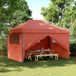 Prolenta Maison Exclusive Opvouwbare Partytent met Pop-up Systeem en 4 Zijpanelen, Terracotta Kleur