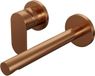 Brauer Copper Edition Inbouw Wastafelmengkraan met Rechte Uitloop en Rozetten Model C2 Koper Geborsteld PVD