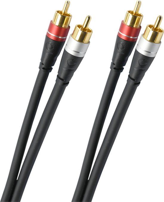 Oehlbach Audio Link Audio Kabel - 0.5 m - Zwart
