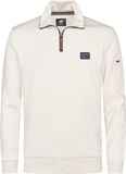 Petrol Industries Pull demi-zip Prairie du Chien - Blanc - Taille XXL