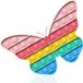 Poppit Pop Fidget It-speelgoedset - Bubble Popet Antistress Speelgoed - Liefde en Dolfijnen (Vlinder)