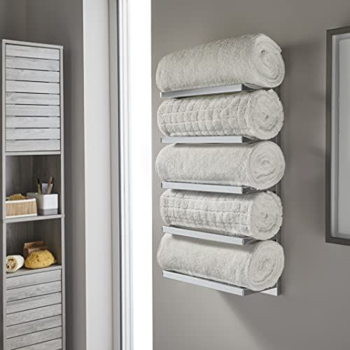 House & Homestyle - Handdoekhouder - Wandmontage - 5-laags - Chroom
