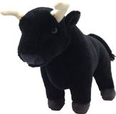 Wild Republic Spaanse stier - pluche - zwart - 20 cm