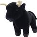 Wild Republic Spaanse stier - pluche - zwart - 20 cm