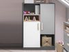 Pika Commode 2 portes blanc/gris clair