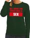 Bellatio Decorations Foute kersttrui / sweater All I Want For Christmas Is Sex groen voor dames - Kersttruien 2XL