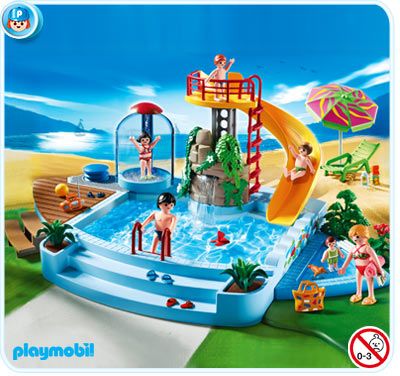 Playmobil Openluchtzwembad Met Glijbaan - 4858