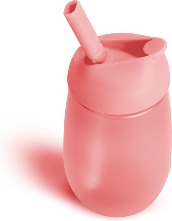 Munchkin Simple Clean Anti-Lek Rietjesbeker - Roze - 296ml