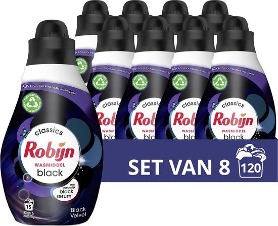 Robijn Black Velvet Klein & Krachtig - 120 wasbeurten - Voordeelverpakking