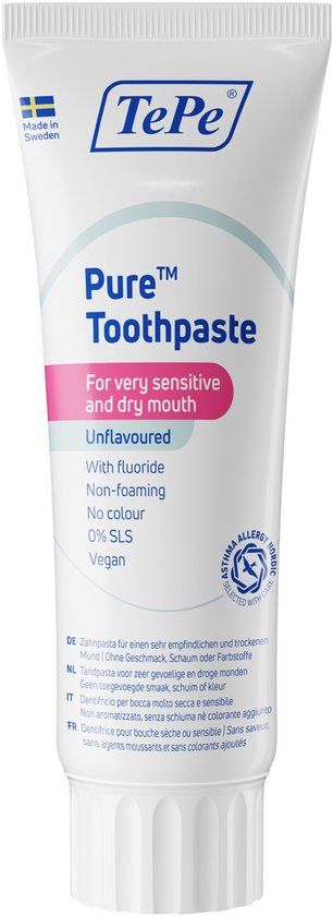 TePe Pure™ Tandpasta - Unflavoured - 75 ml