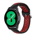 Samsung Siliconen sportbandje met gesp - Zwart + rood - Galaxy watch 7 / Galaxy Watch FE - 40mm & 44mm