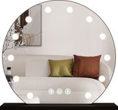 SensaHome Hollywood Miroir avec Éclairage - Noir