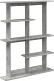 vidaXL Wandplank Betongrijs 102 x 20 x 130 cm Bewerkt hout