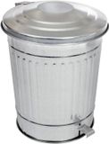 Guillouard Amerikaans prullenbak met pedaal 40 l - Zilver