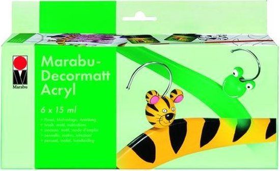 Marabu Starterkit Decormatt Acryl - 6x15ml - Set