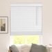 Jalouisie en kunsthout - Raambekleding - Privacy en licht - Draadloze lift bediening - 86 x 152 cm - Puur wit