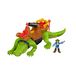 Fisher-Price Imaginext Lopende Krokodil en Kapitein Haak