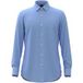 Hugo Boss BOSS Hank-s slim fit overhemd - structuur - blauw - Strijkvriendelijk - Boordmaat: 40