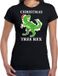 Bellatio Decorations Shoppartners Bv Christmas tree rex Kerstshirt / Kerst t-shirt zwart voor dames - Kerstkleding / Christmas outfit S