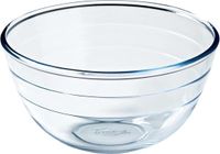 Merkloos / Sans marque 3x Glass Snack/Serving Bowls 8.5 x 17 cm 1 Liter - Bowls and Dishes - Kitchen Accessories
